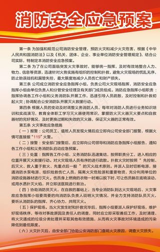 消防安全应急预案图片