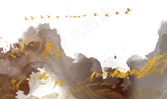 中式抽象山水图片 中式抽象山水图片