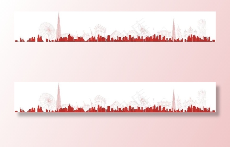 城市 建筑剪影图片