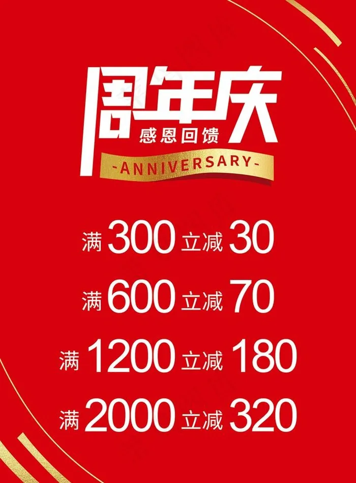 周年庆海报图片(2953x4134)psd模版下载