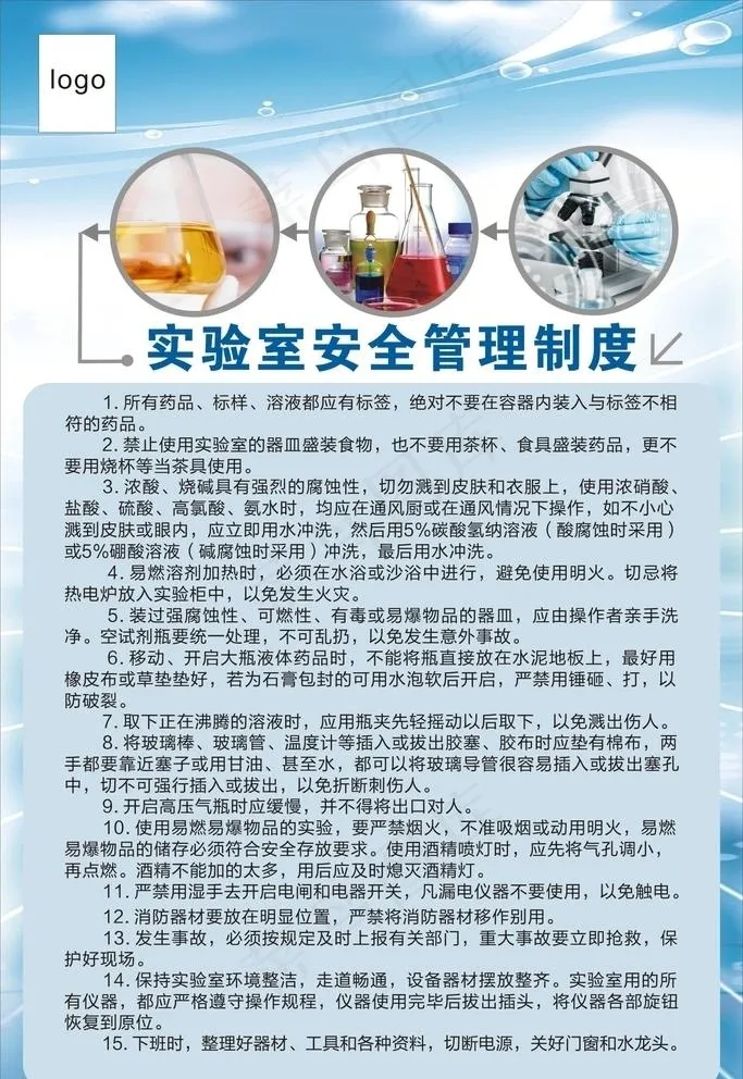 实验室制度图片cdr矢量模版下载