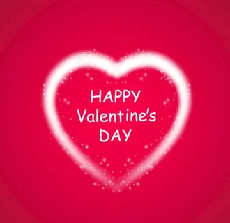 创意炫彩炫光爱心图片