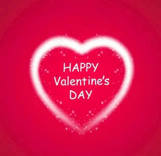 创意炫彩炫光爱心图片