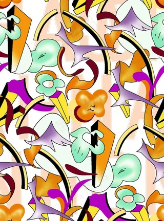 乱花  数码印花图片