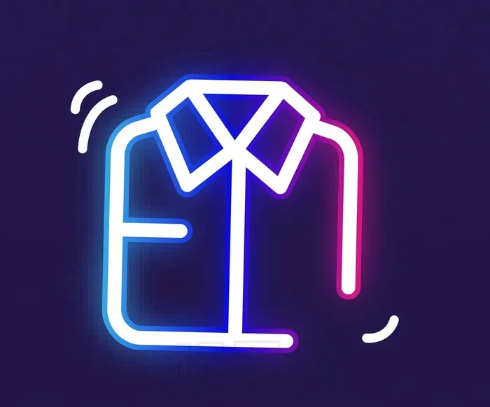 霓虹灯衬衫图片eps,ai矢量模版下载
