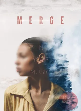 双重曝光人物创意艺术海报图片