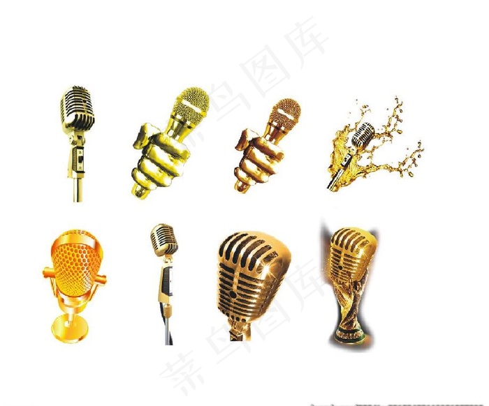 金色话筒图片