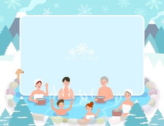 家庭聚会节日插画图片