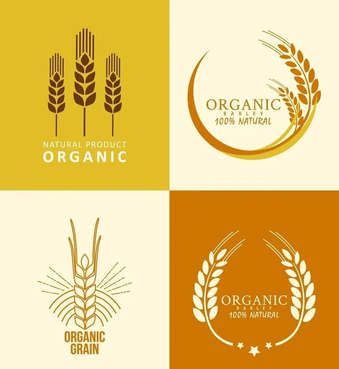 麦穗素材图片ai矢量模版下载