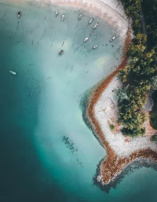 海边的俯视图图片