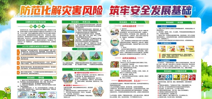 防灾减灾图片(6000x3000)psd模版下载