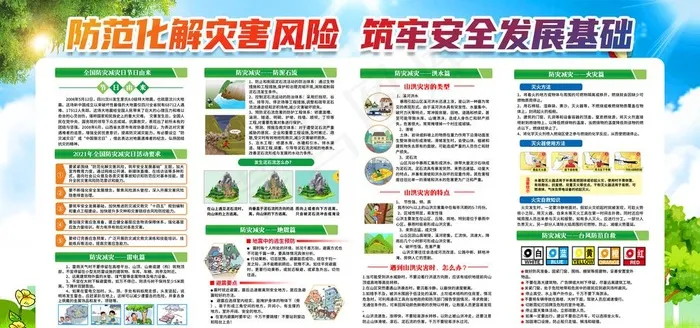 防灾减灾图片(6000x3000)psd模版下载