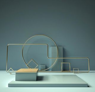 立体展台 C4D电商海报 台子图片