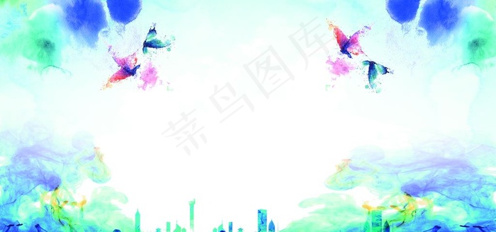 企业展板背景图片(3937x1968)psd模版下载