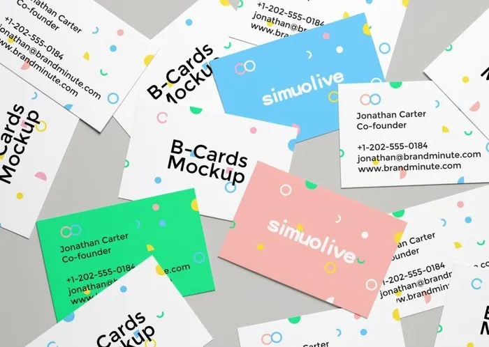 名片样机图片(3500x2600)psd模版下载