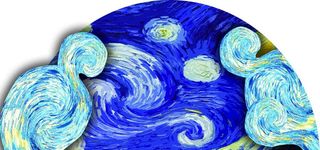 梵高星空婚礼图片