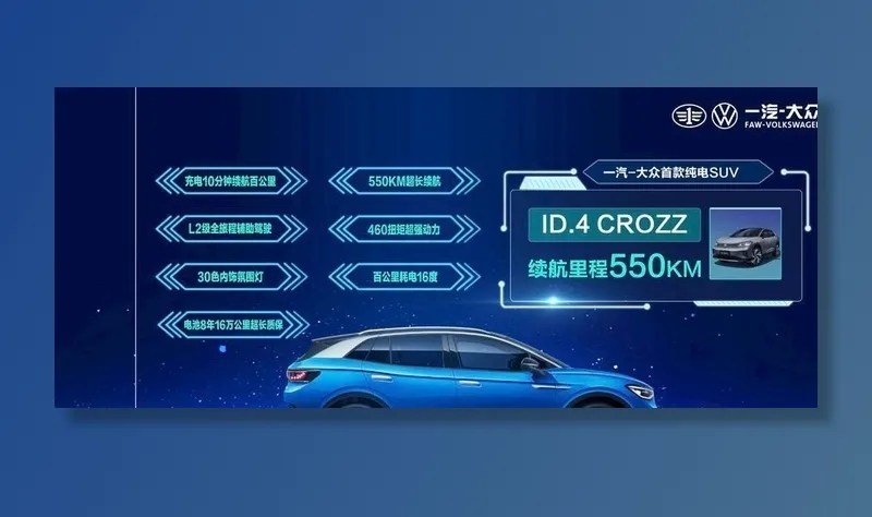 一汽大众id车型活动背景墙图片psd模版下载