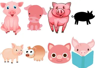 卡通猪图片