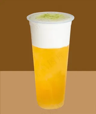 芝士茉莉奶盖茶饮品图片