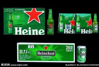 喜力啤酒图片