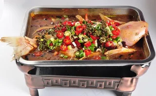 藤椒烤鮰鱼图片