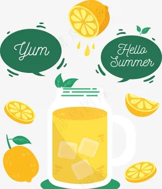 美味柠檬汁图片
