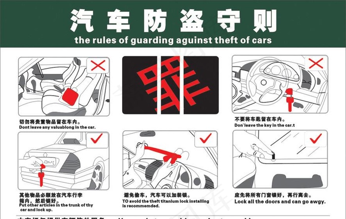 汽车防盗守则图片