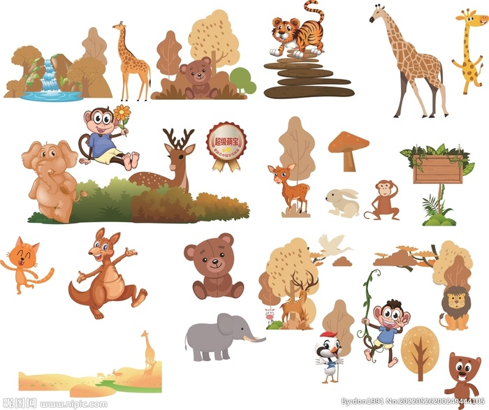 幼儿园卡通素材库图片