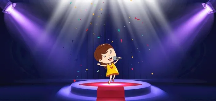 舞台背景唱歌图片(4724x2362)psd模版下载