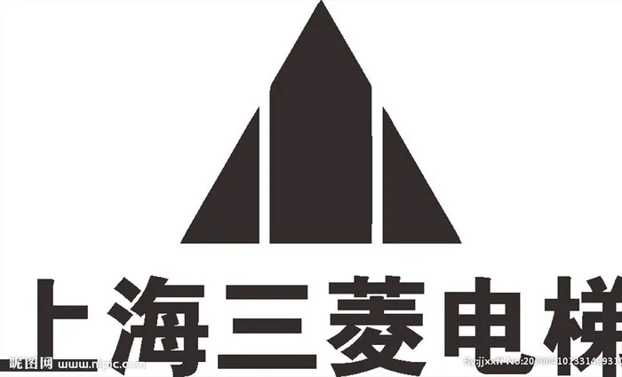 上海三菱电梯 LOGO 标志图片cdr矢量模版下载