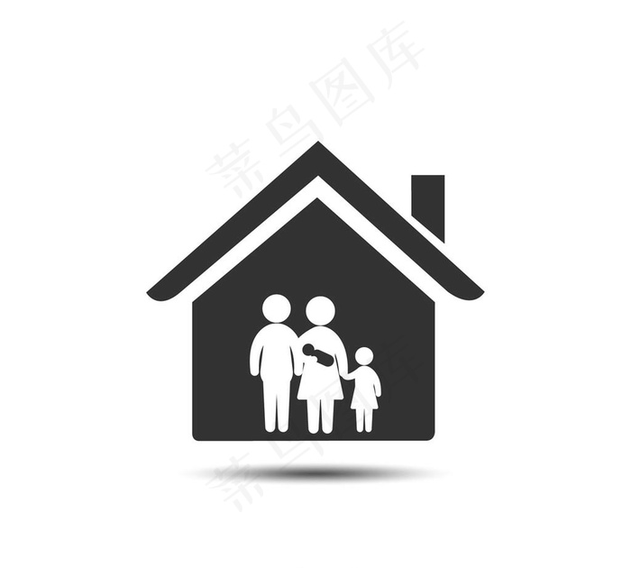 家庭图标图片ai矢量模版下载