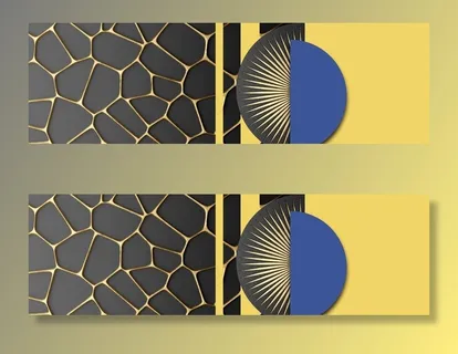 抽象几何装饰画图片