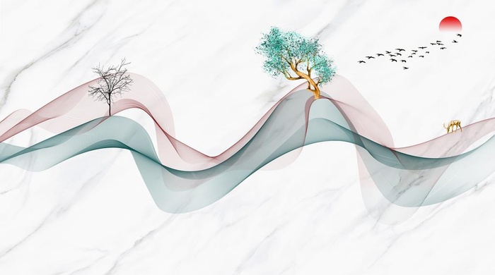 线条石纹中式背景图片