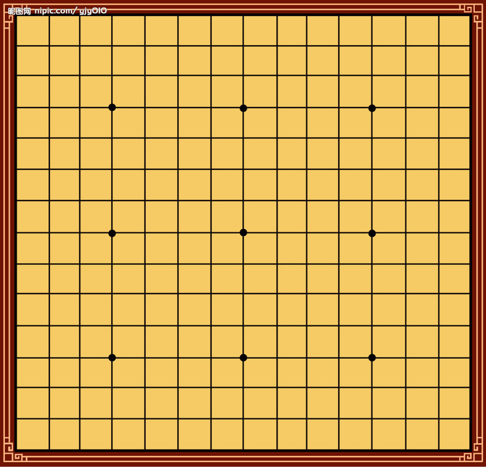 五子棋盘分层设计图片(2000x1921)psd模版下载