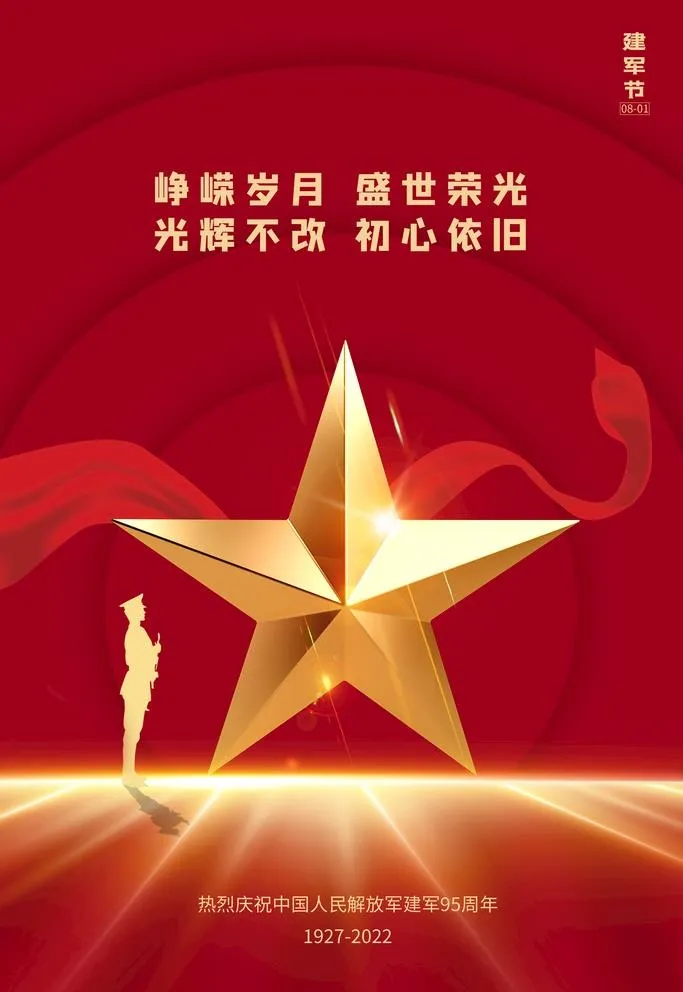 建军节图片(3543x5315)psd模版下载