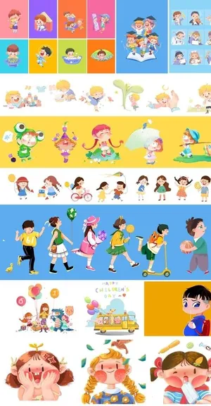 卡通儿童素材图片