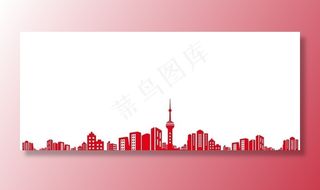 矢量城市建筑背景图片