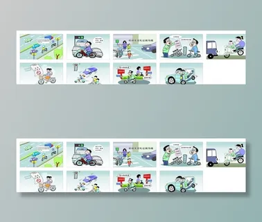 电动车交通规则漫画图片