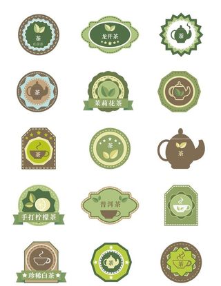 茶标签图片