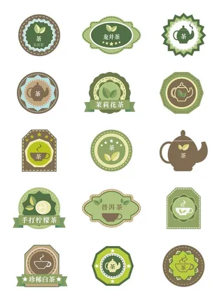 茶标签图片