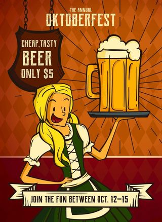 啤酒节海报图片