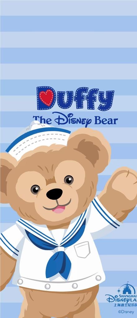 迪士尼海军装达菲AI素材图片