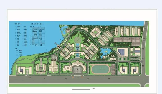 学校总平图图片