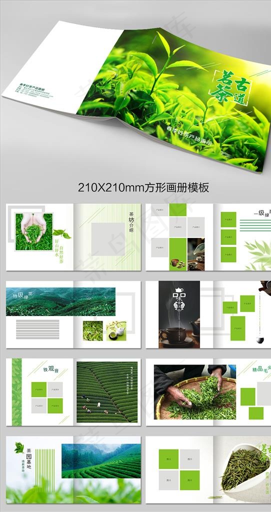 茶业企业茶文化画册设计图片