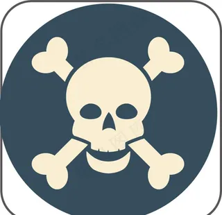 小心中毒标志图片