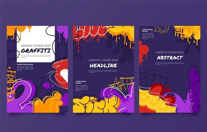 涂鸦海报背景图片