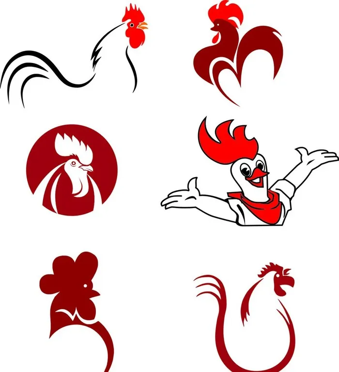 鸡logo图片cdr矢量模版下载