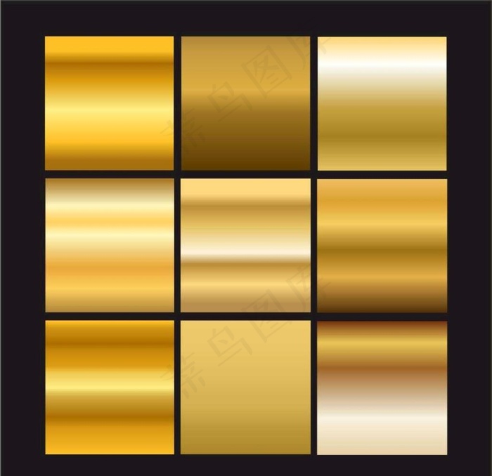 金色图片cdr矢量模版下载