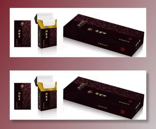 纸烟盒包装图片