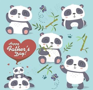 卡通大熊猫图片